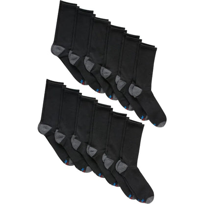 12 Pack Lightweight Crew and Ankle Socks for Men