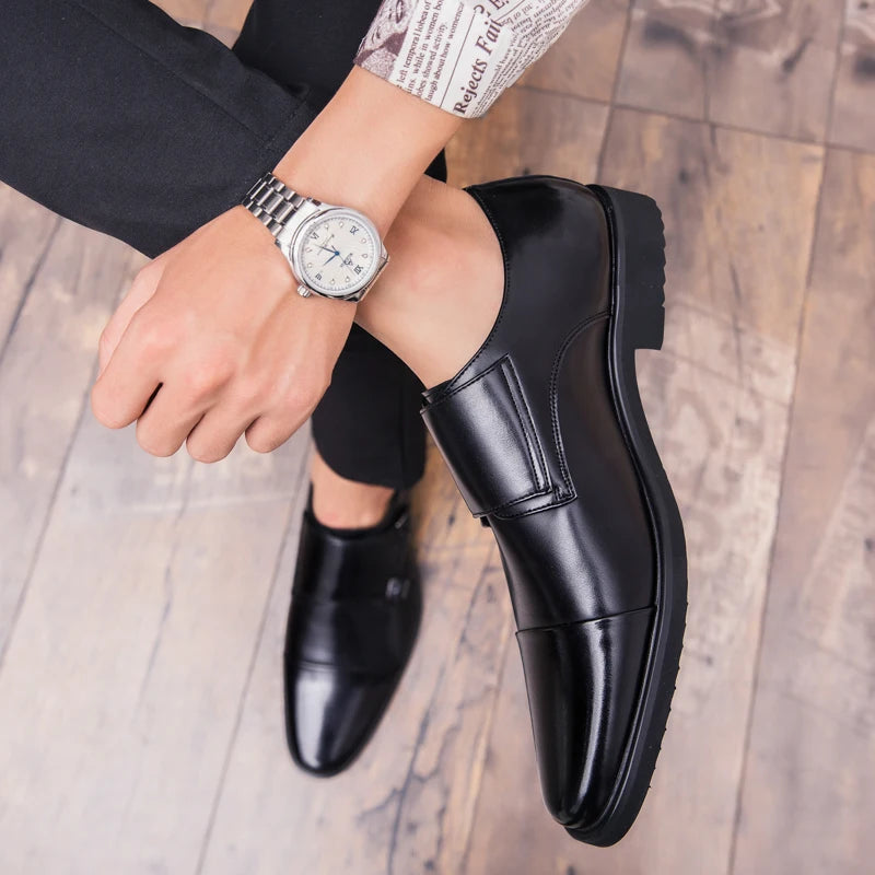 Men Leather Oxford Dress Shoes Comfortable