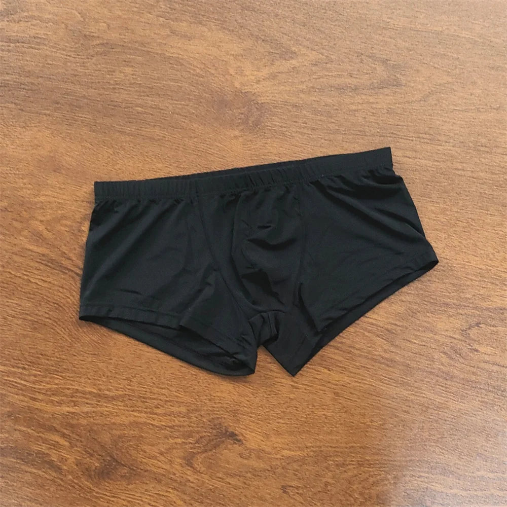 4PCS Sexy Men Brief Summer Breathable Underwear