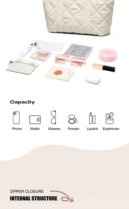 LEE Large Soft Puffer Bag Women Down-filled