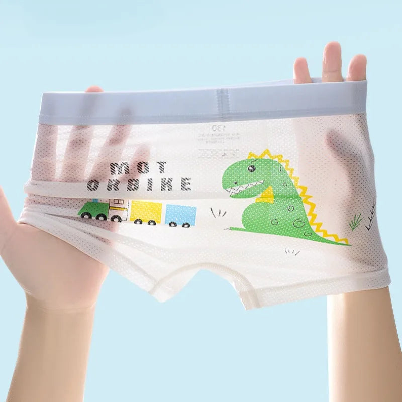 4PCS Boys Underwear Cartoon Print Knickers
