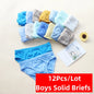 12pcs Boys Girls Cotton Briefs Underwear