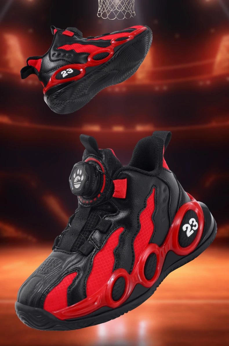 Fashion Basketball Shoes High-top PU Leather