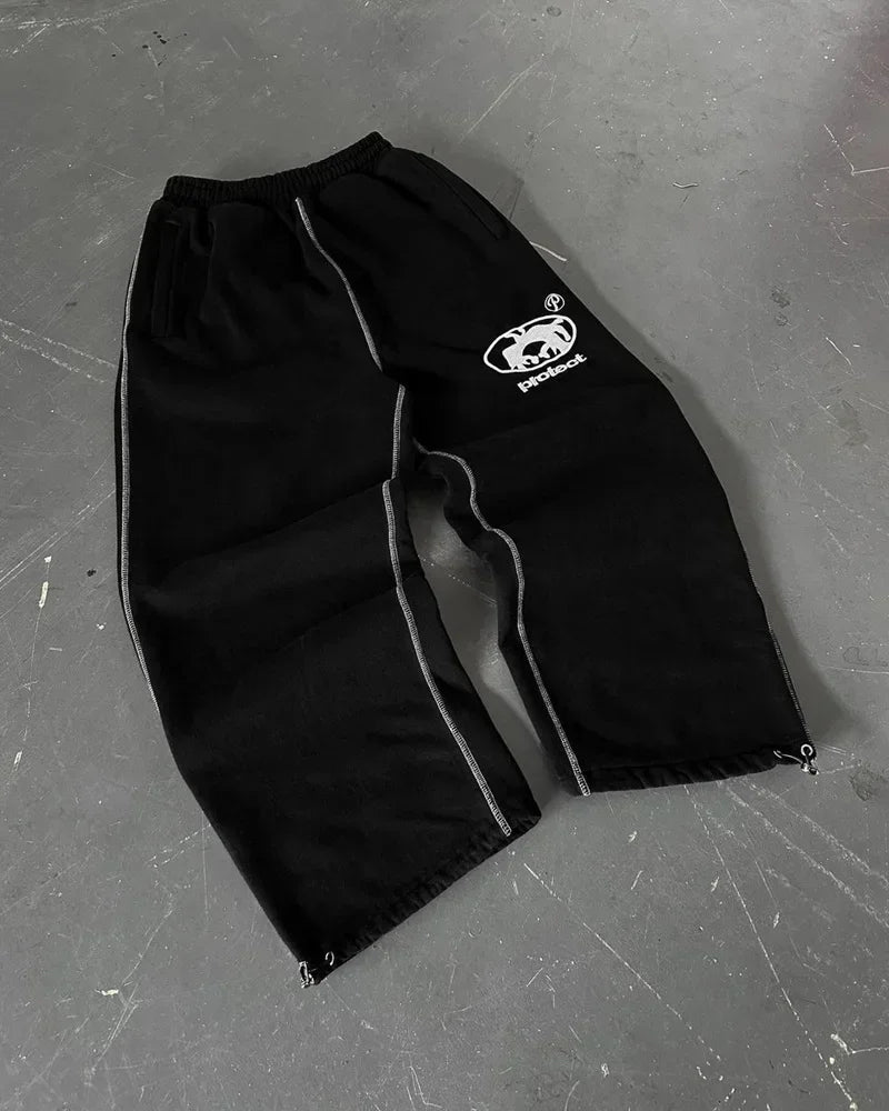 Man Long Pants Cargo Streetwear Joggers