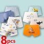 8 pcs Boys Boxer Briefs  Underwear Teenager Cartoon