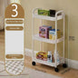 Rolling Storage Cart, Plastic Multi-Functional Organizer