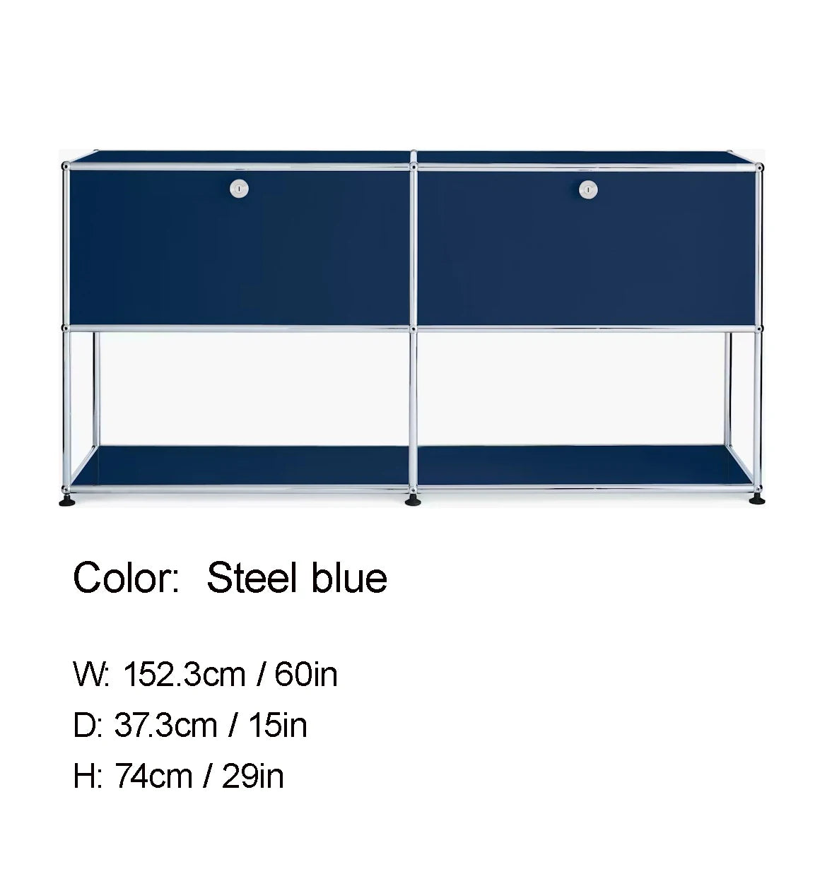 Modular DIY Metal TV Stand Cabinet Storage