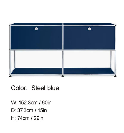 Modular DIY Metal TV Stand Cabinet Storage