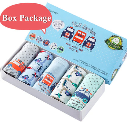 5 Pcs Boys Briefs Dinosaur Shark Toddler Brief Underwear