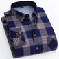 Flannel Plaid Casual Menswear Long Sleeve Fleece