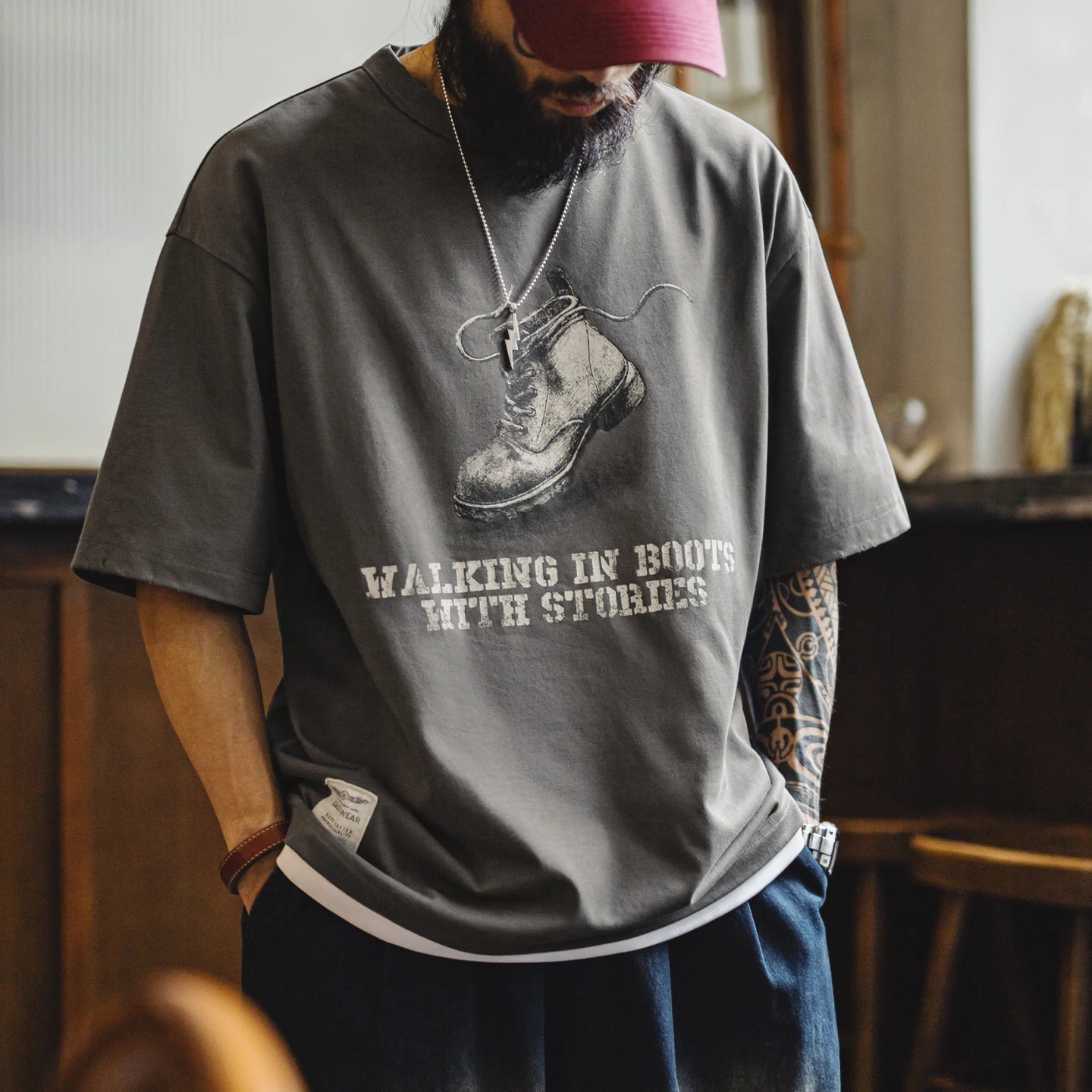 Vintage Graphic Printed Crewneck Loose Oversized Streetwear