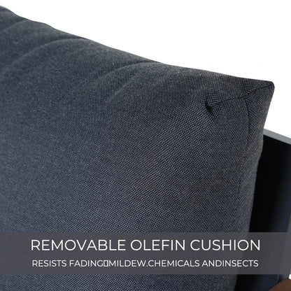 Outdoor 4-Piece Modern Furniture Sets Faux Wood Grain