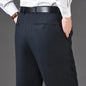 Mens High Waist Wool Trousers Cashmere Suit