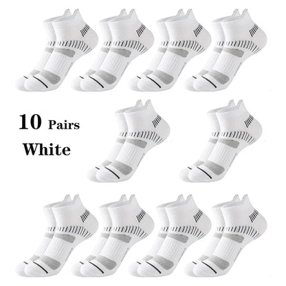 10 Pairs Men Ankle Athletic Socks