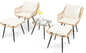 5 Piece Outdoor Wicker Small Conversation Bistro