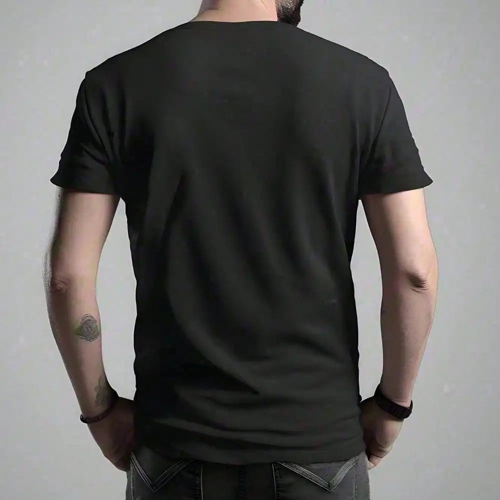 Music Glitch Optical Illusion Graphic Tee Men