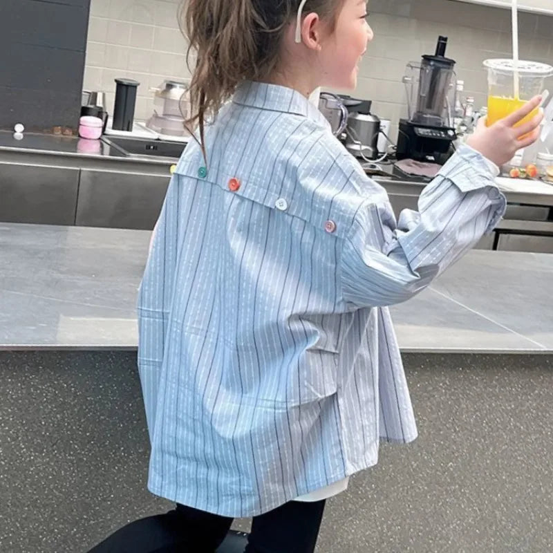 Stylish Lightweight Long Sleeve Tween Girls Shirt