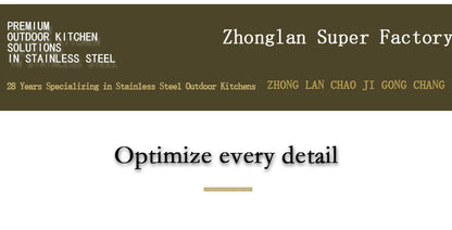 Stainless Steel Outdoor Grill Cooktop Sink Fridge