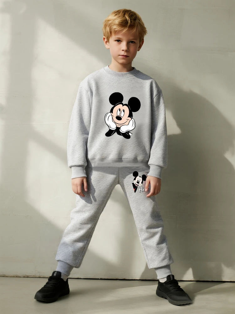 2 Pcs Boys Sets Casual Sweatshirt Hoodies and Sweatpantt