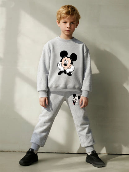 2 Pcs Boys Sets Casual Sweatshirt Hoodies and Sweatpantt