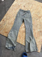 Washed Blue Zipper Pocket Fit Slim Jeans