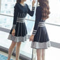 Fashion Long Sleeve Midi Dresses Women Elegant