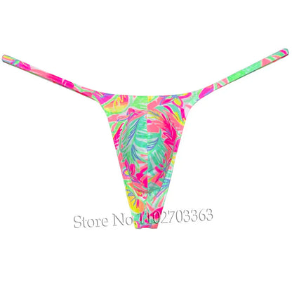 Men's Swim Thongs Micro G-string Big Pouch