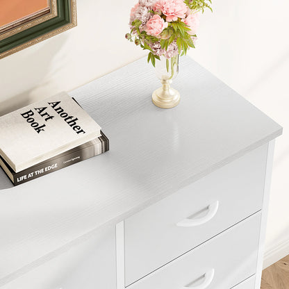 8 Fabric Drawers Storage Cabinet Steel Frame Assembly