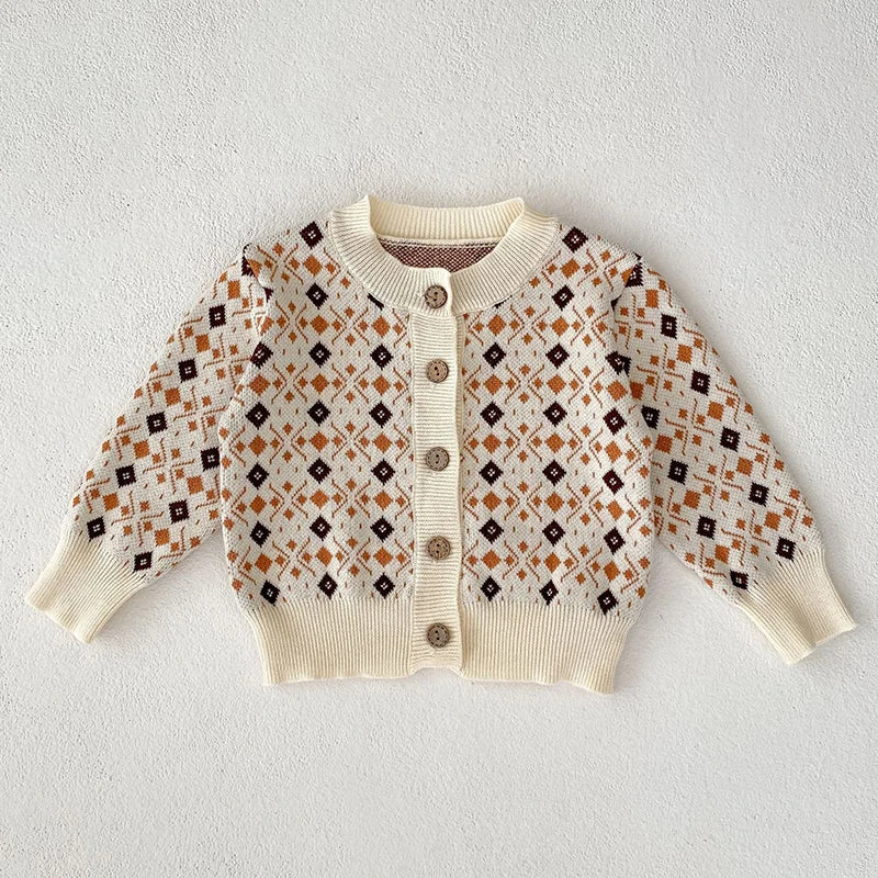 2 Pcs Baby Girls Long Sleeve Striped Cardigan Coat+ Shorts