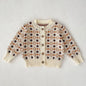 2 Pcs Baby Girls Long Sleeve Striped Cardigan Coat+ Shorts