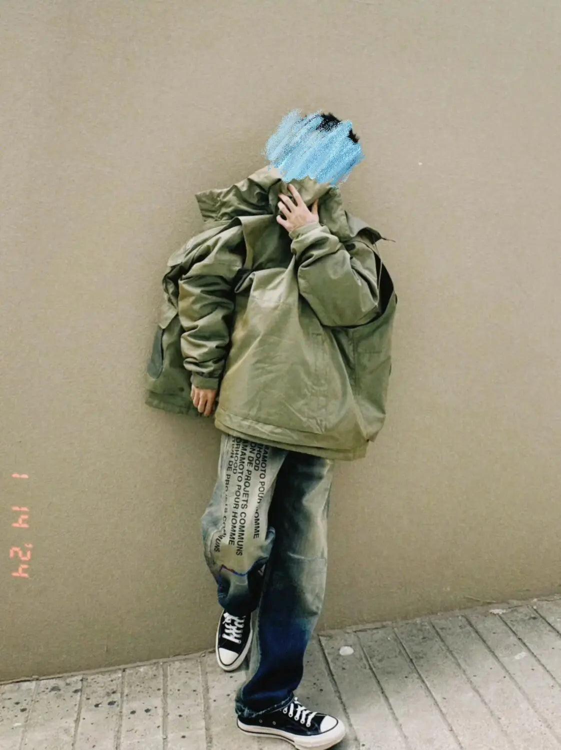 Loose Personality Trendy Washed Pants Men'