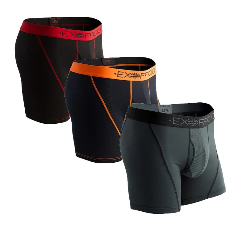 3Pack Exofficio Mens Underwear Boxer Brief  Mesh