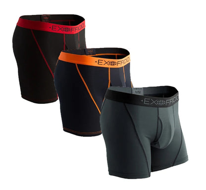 3Pack Exofficio Mens Underwear Boxer Brief  Mesh