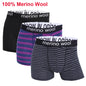 Men Merino Wool Boxer Briefs Soft Breathable