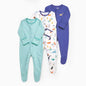 100% Cotton 3 Pcs Boys/Girls Romper Pajamas Jumpsuit
