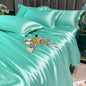 Silk Duvet Cover Bed Sheet Pillowcase Luxury