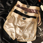 3PCS Luxury Silk Men's Breathable Double-layer Boxer