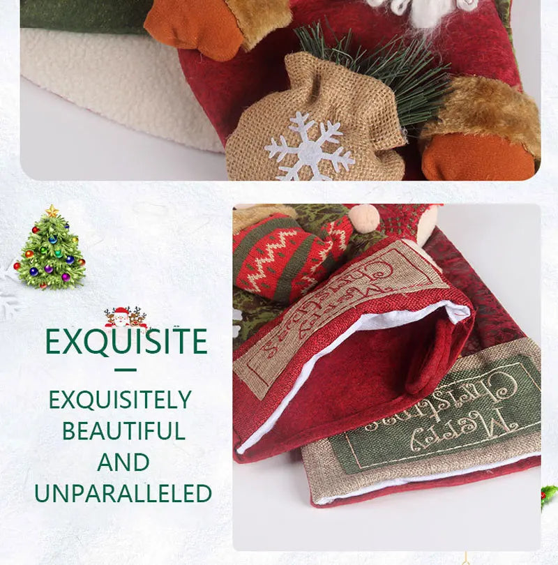 Xmas Decoration Santa Snowman Reindeer Hanging Sock