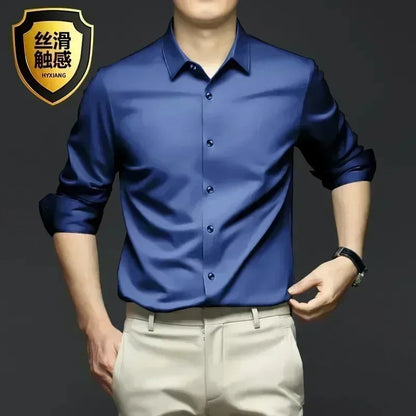 Men's Long Sleeve Luxurious Wrinkle Resistant Shirts