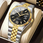 POEDAGAR High Quality Men Waterproof Luminous  Watch