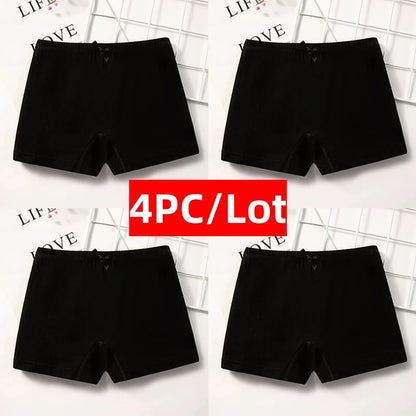 4PC Teen Girl Boxers Pure Cotton Panties