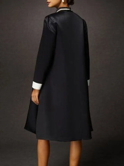 Floral Print Women's Black Party Dresses