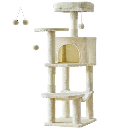 Tall Multi-Cat Climbing Tower for Pet Furniture