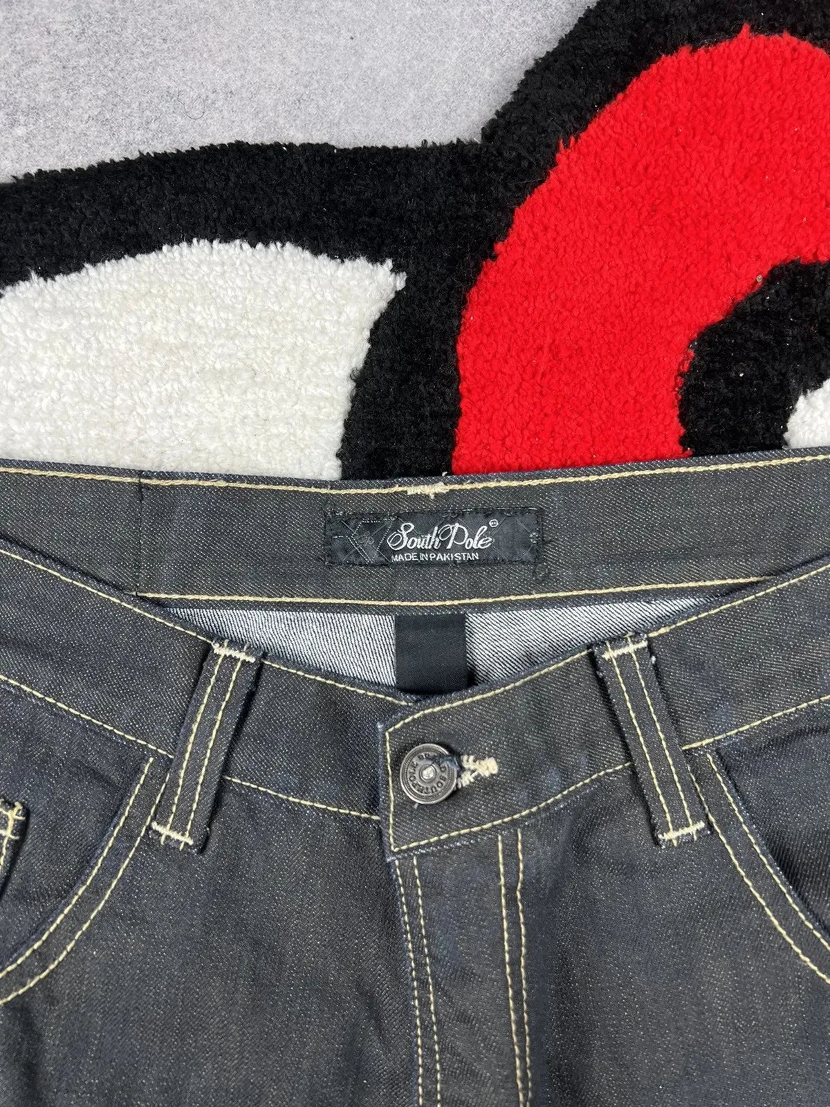 Vintage South Pole Black Denim Jeans Men's