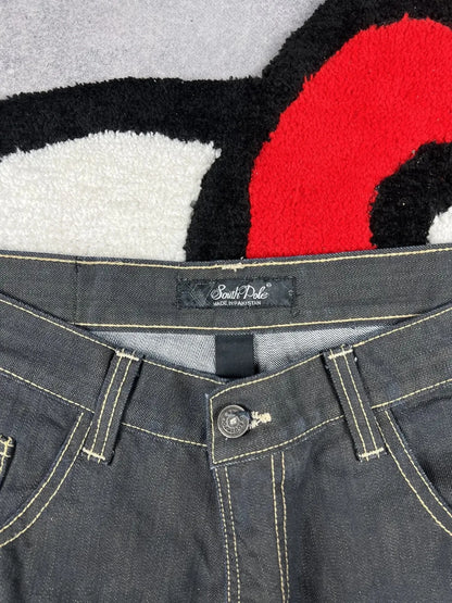 Vintage South Pole Black Denim Jeans Men's