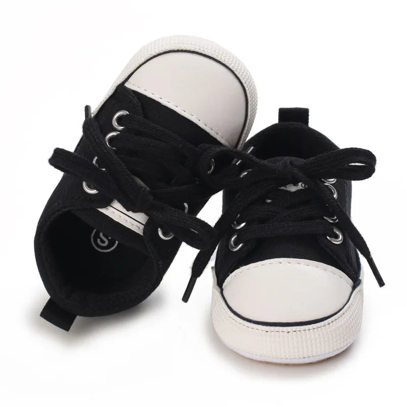 Baby Boy/Girls Canvas Shoes Non-slip Rubber Sole