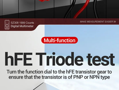 Digital Multimeter   AC/DC Current Meter Voltage Resistance