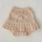 2 Pcs Baby Girls Long Sleeve Striped Cardigan Coat+ Shorts
