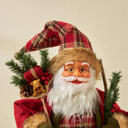 Large Standing Santa Figurine Doll Home Decoration