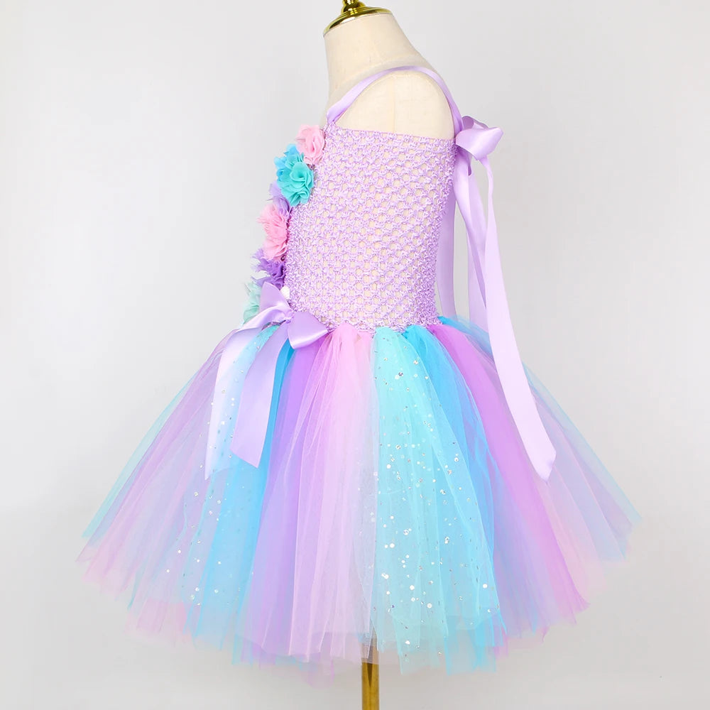 Princess Mermaid Tutu Dresses Costume for Kids